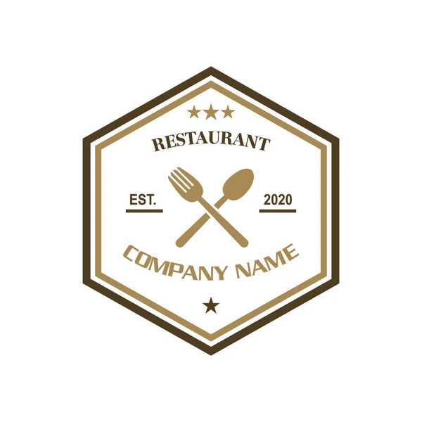 Restaurant Vector Food Logo Vektor — Stockvektor