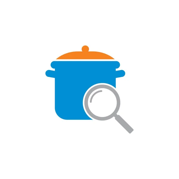 Emplacement Petit Déjeuner Vecteur Logo Alimentaire — Image vectorielle