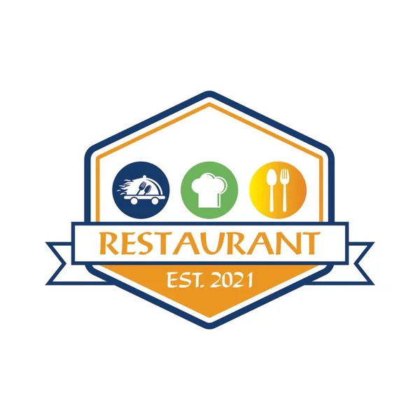 Restaurant Logo Food Logo Vector —  Vetores de Stock