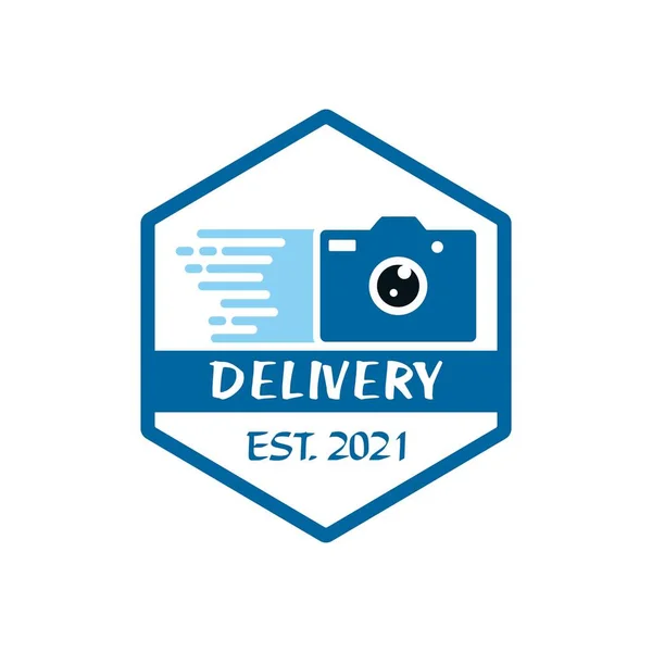 デジタルカメラのロゴ技術ロゴ — ストックベクタ