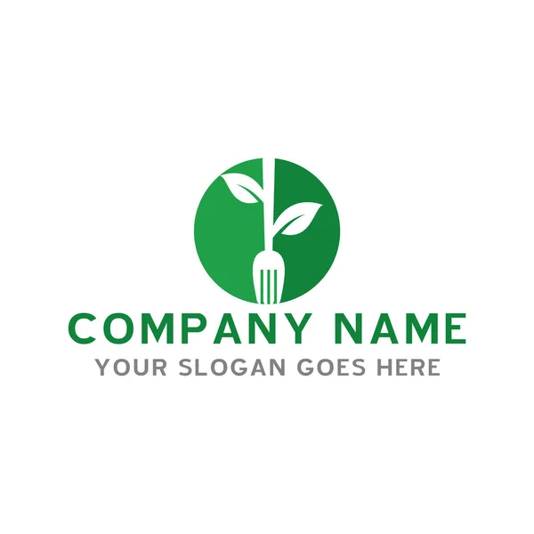 Логотип Ресторану Вектор Логотипу Їжі — стоковий вектор