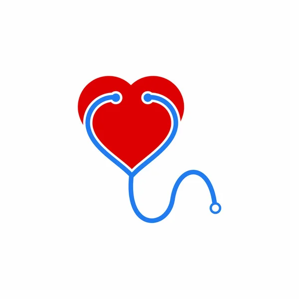 Медицинская Помощь Логотип Любовь Здоровый Логотип — стоковый вектор