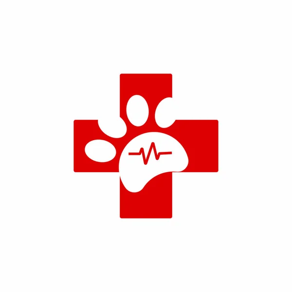 Логотип Уходу Животными Логотип Врача — стоковый вектор