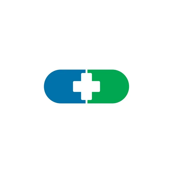 Pharmacy Logo Treatment Logo Vector — 图库矢量图片