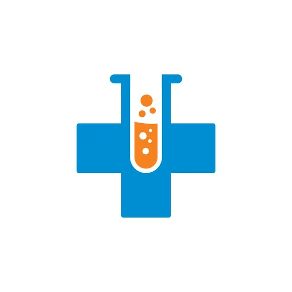 Medical Lab Logo Experiment Logo — 图库矢量图片