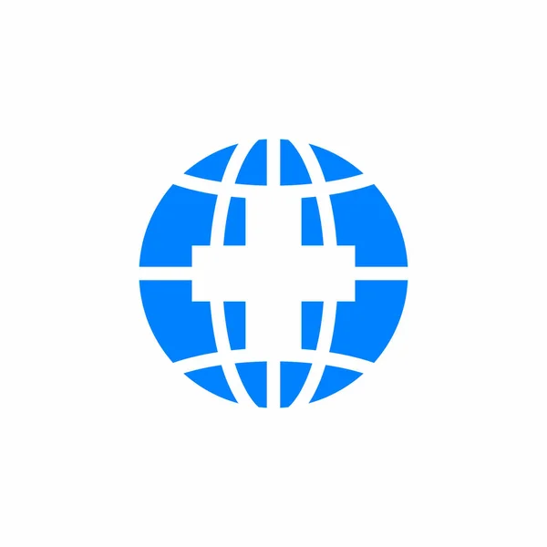 Medical Care Logo Love Healthy Logo — Vettoriale Stock