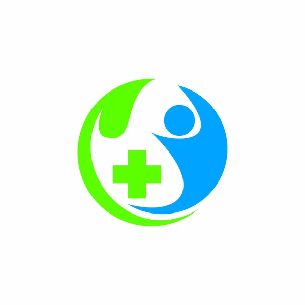 Healthy Care Logo Medical Nature Logo — Stock Vector