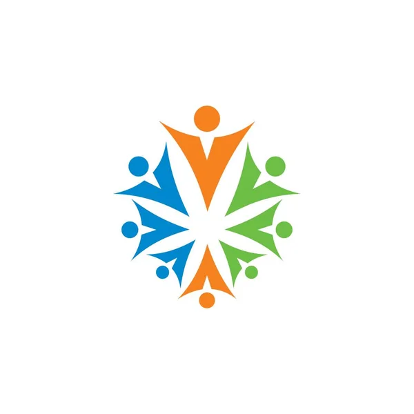 Logo Del Grupo Médico Logotipo Cuidado Saludable — Archivo Imágenes Vectoriales