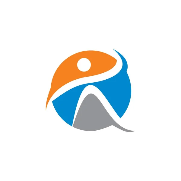Sağlık Hizmeti Logosu Fitness Logosu — Stok Vektör