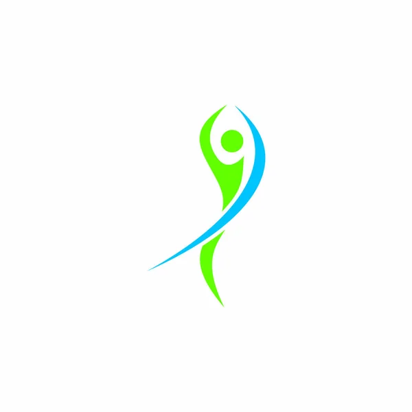 Logotipo Saúde Vetor Logotipo Fitness — Vetor de Stock