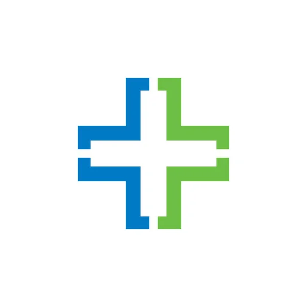 Logo Médical Vecteur Logo Clinique — Image vectorielle
