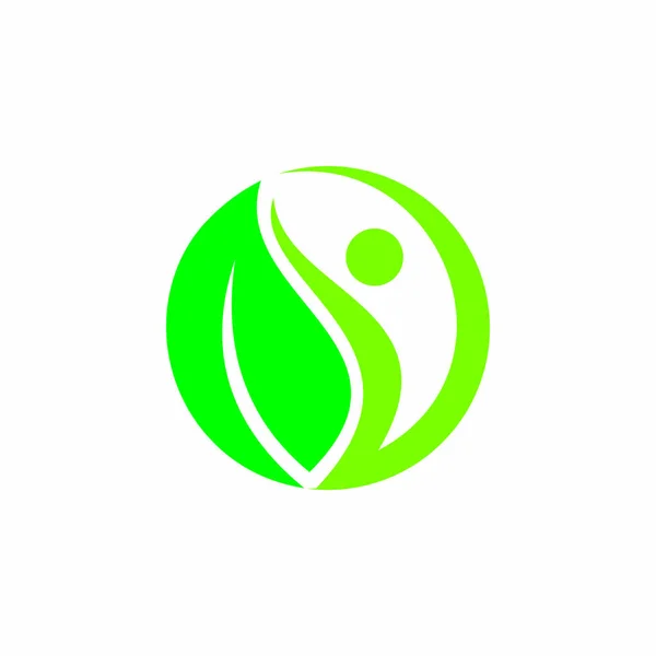 Logotipo Ecologia Saúde Logo Vector — Vetor de Stock