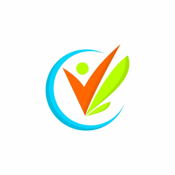 Therapy Logo Health Logo Vector — Vettoriale Stock