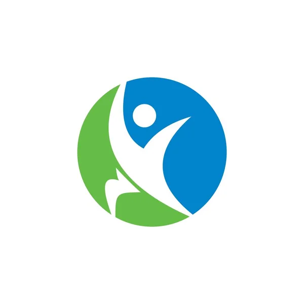 Logotipo Aptidão Vetor Logotipo Saúde — Vetor de Stock