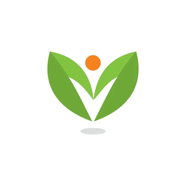 Sammanfattning Wellness Logo Health Logo — Stock vektor