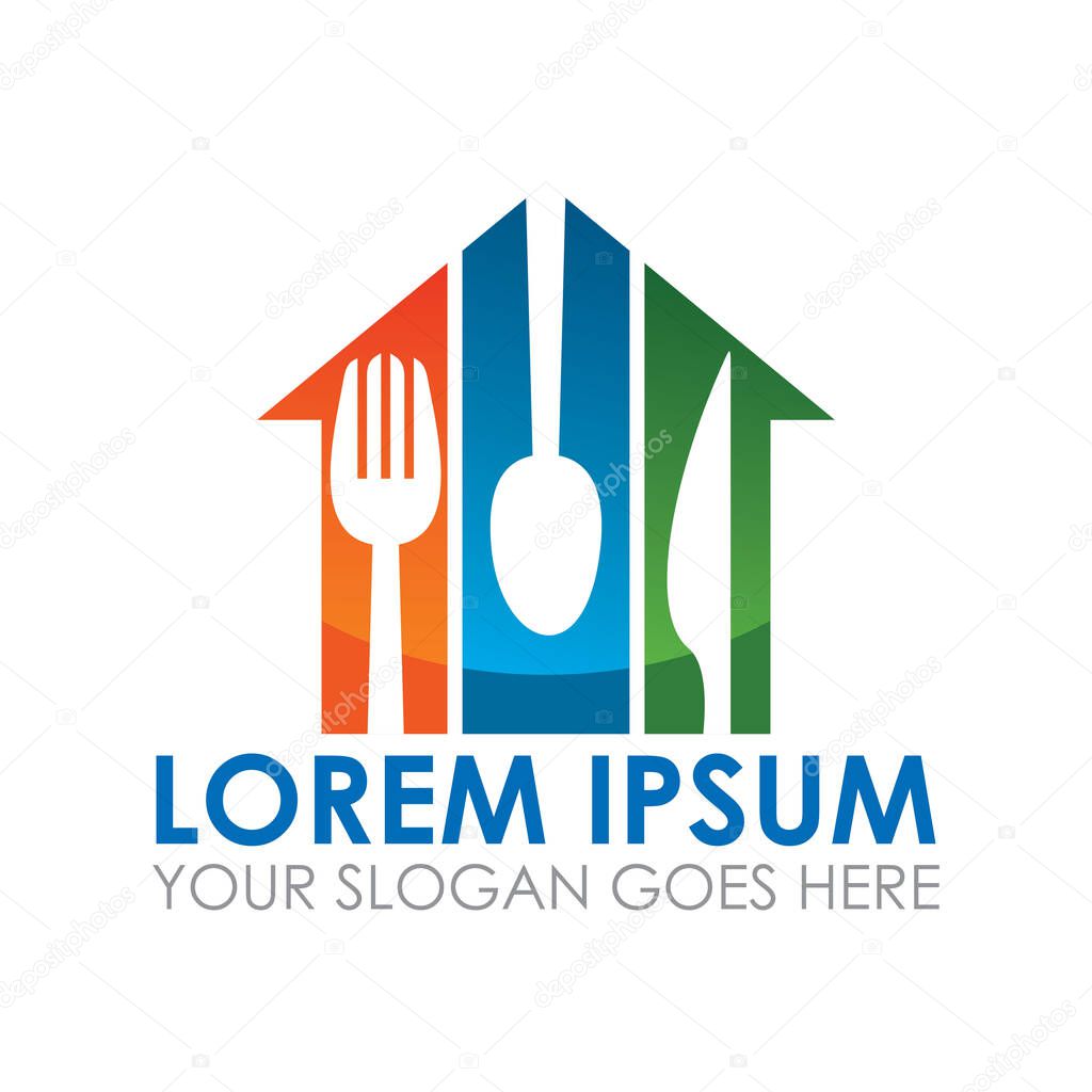 Food house vector , restaurant logo