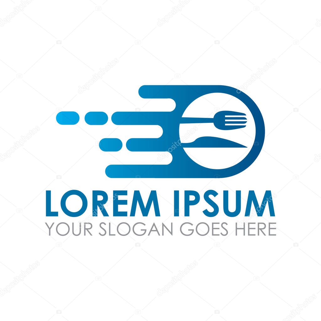 Food delivery vector , restaurant logo