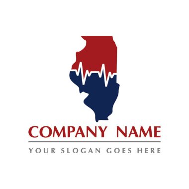 kardiyovasküler vektör, maine kardiyovasküler soyut logo