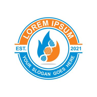 Genetik yangın logosu, tıbbi logo