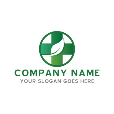 Tıbbi logo, eczane logosu vektörü