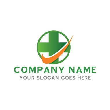 Tıbbi logo, eczane logosu vektörü