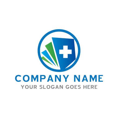 Tıbbi logo, eczane logosu vektörü