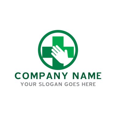 Tıbbi logo, eczane logosu vektörü