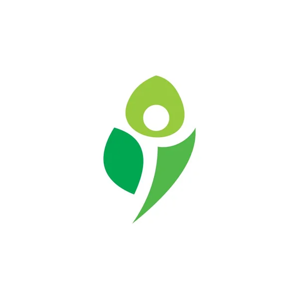Logotipo Orgânico Logotipo Saudável Natureza — Vetor de Stock
