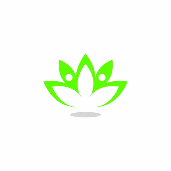 Abstract Floral Vector Health Logo — Stock vektor