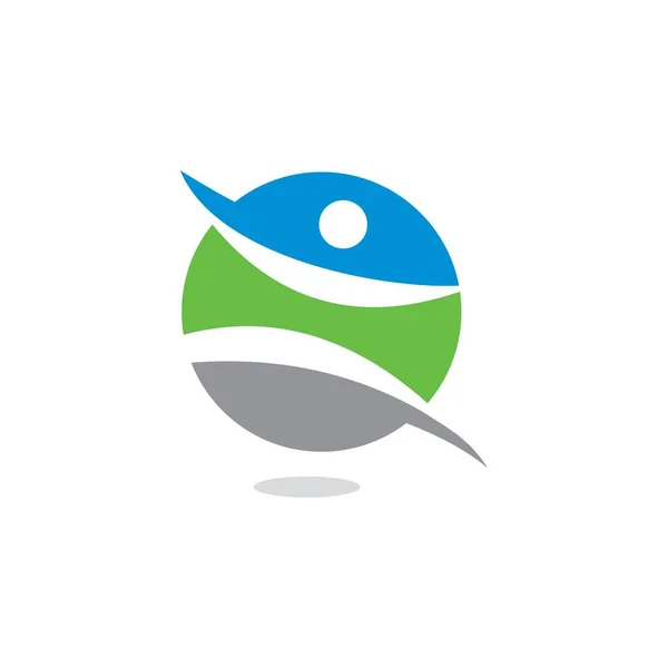 Vetor Treinamento Abstrato Logotipo Saúde —  Vetores de Stock