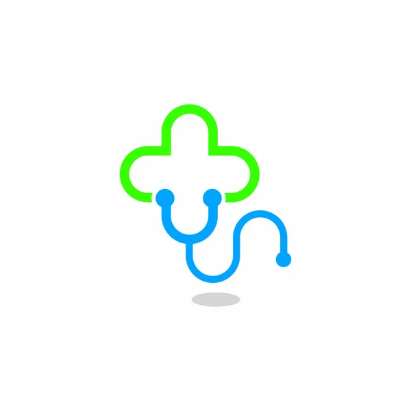 Résumé Médecine Vecteur Logo Santé — Image vectorielle