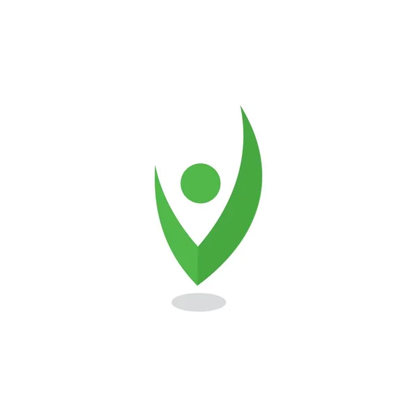 Abstract Life Vector Health Logo — Vettoriale Stock