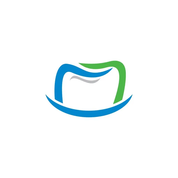 Vector Dental Clínica Logotipo Salud — Vector de stock