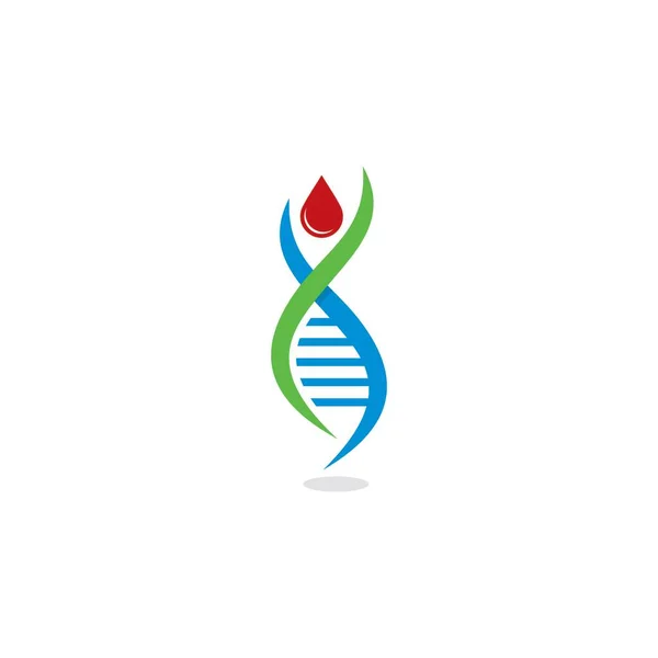 Résumé Dna Vector Logo Santé — Image vectorielle