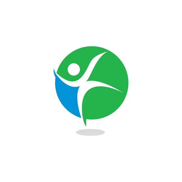 Soyut Yaşam Tarzı Vektörü Sağlık Logosu — Stok Vektör