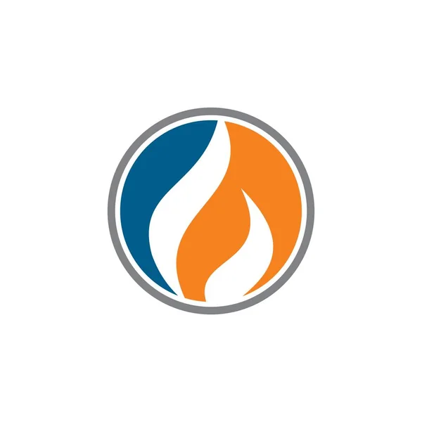Petrol Gaz Logosu Endüstriyel Logo — Stok Vektör