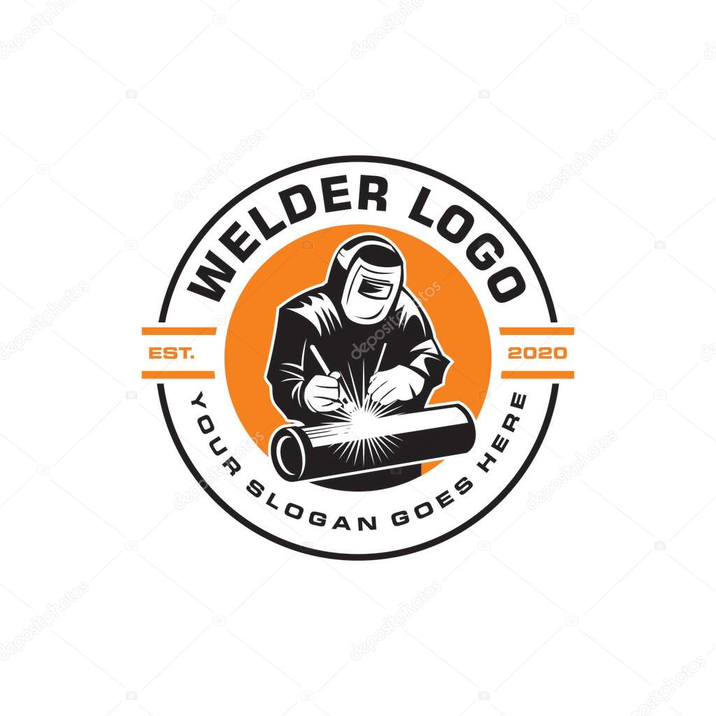 Welder logo , industry logo vector