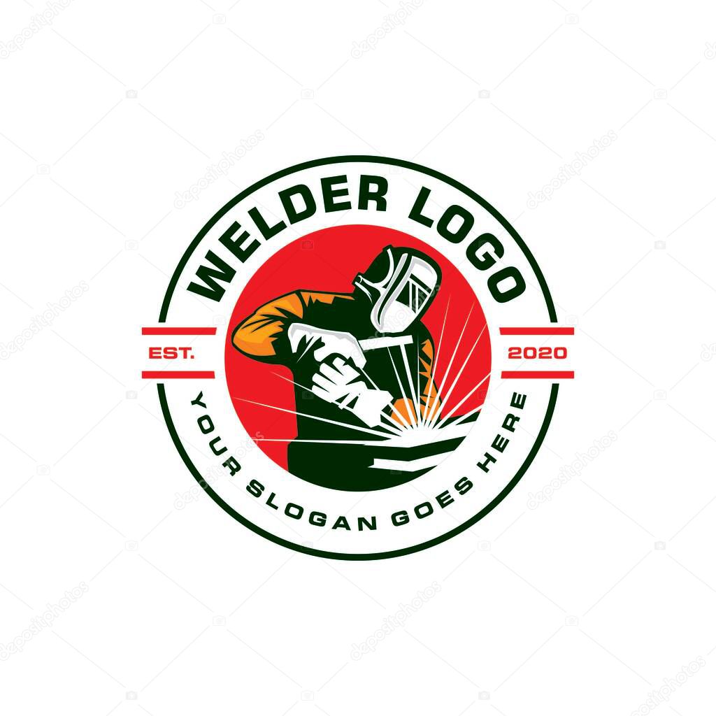 Welder logo , industry logo vector