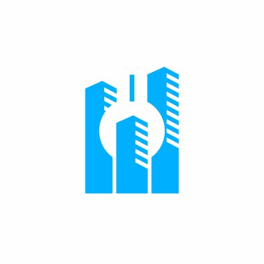 Sanayi logosu, atölye logosu vektörü