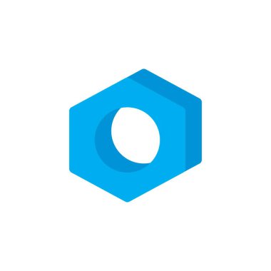 cıvata logosu, soyut mekanik logo