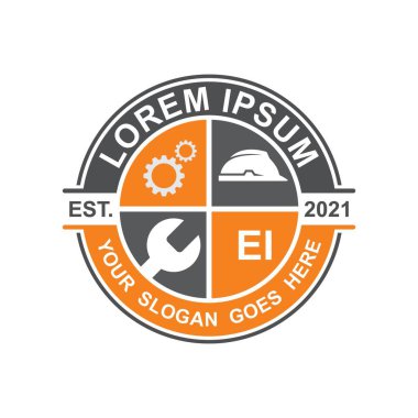 Mühendislik endüstrisi logosu, endüstriyel logo