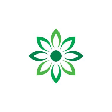 Soyut Çiçek Vektörü, Doğa Logosu