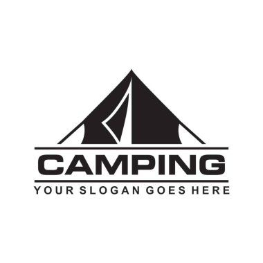 kamp vektörü, macera logo vektörü