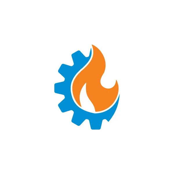 Mühendislik Endüstrisi Logosu Enerji Logosu — Stok Vektör