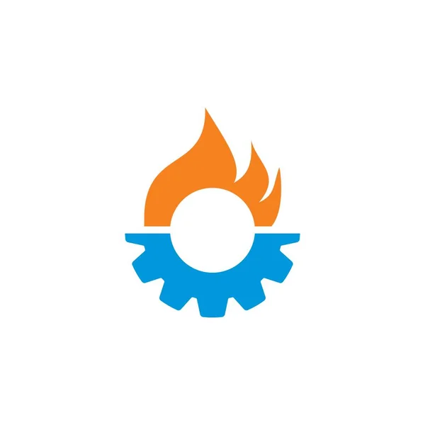 Soyut Endüstri Logosu Mühendislik Endüstrisi Logosu — Stok Vektör