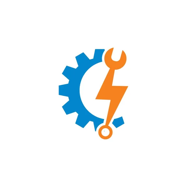 Logo Machinebouw Werktuigbouwkundig Logo — Stockvector