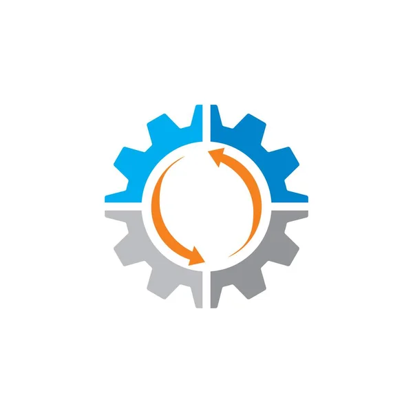 Engineering Industry Logo Mechanic Logo — Vetor de Stock