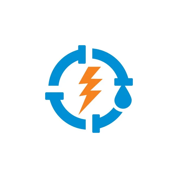 Abstract Elektrische Vector Industrie Logo — Stockvector