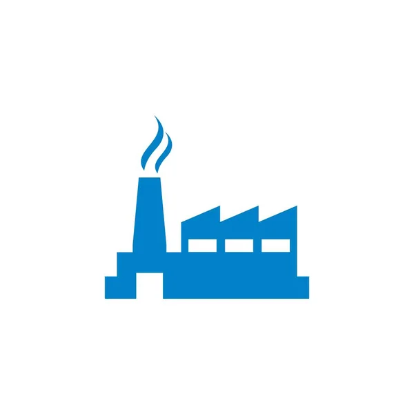 Factory Building Vector Industry Logo — Stock Vector