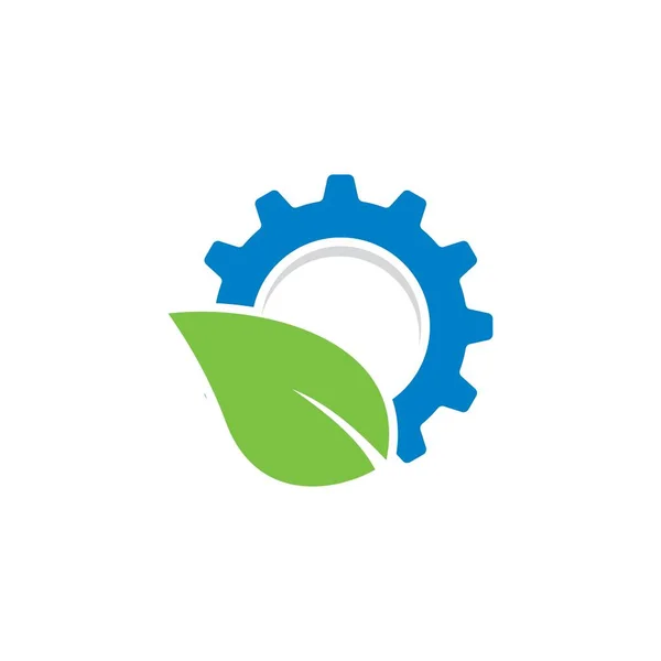 Machine Service Vector Industry Logo — Stock Vector